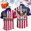 Cleveland Browns NFL Liberty Eagle Patriotic Hawaiian Shirt Cleveland Browns NFL Liberty Eagle Patriotic Hawaiian Shirt