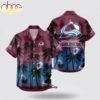Colorado Avalanche Coconut Tree Hawaiian Shirt