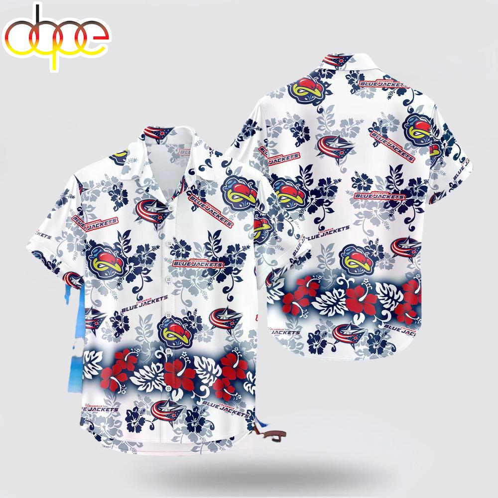 Columbus Blue Jackets Aloha Paradise Hawaiian Shirt