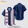 Columbus Blue Jackets Classic Color Contrast Hawaiian Shirt