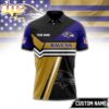 Custom Name Baltimore Ravens NFL Inspired 3D Polo Shirt Custom Name Baltimore Ravens NFL Inspired 3D Polo Shirt