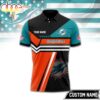 Custom Name Miami Dolphins NFL Inspired 3D Polo Shirt Custom Name Miami Dolphins NFL Inspired 3D Polo Shirt