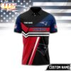 Custom Name New England Patriots NFL Inspired 3D Polo Shirt Custom Name New England Patriots NFL Inspired 3D Polo Shirt