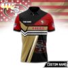 Custom Name San Francisco 49ers NFL Inspired 3D Polo Shirt