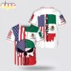 Custom Name Skull Mexico American Baseball Jersey Shirt Custom Name Skull Mexico American Baseball Jersey Shirt