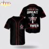 Custom Name US Veteran Jesus Hand and US Flag Cross Baseball Jersey Shirt Custom Name US Veteran Jesus Hand and US Flag Cross Baseball Jersey Shirt