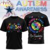 Dallas Cowboys NFL Autism Awareness Teacher 3D Shirt Dallas Cowboys NFL Autism Awareness Teacher 3D Shirt