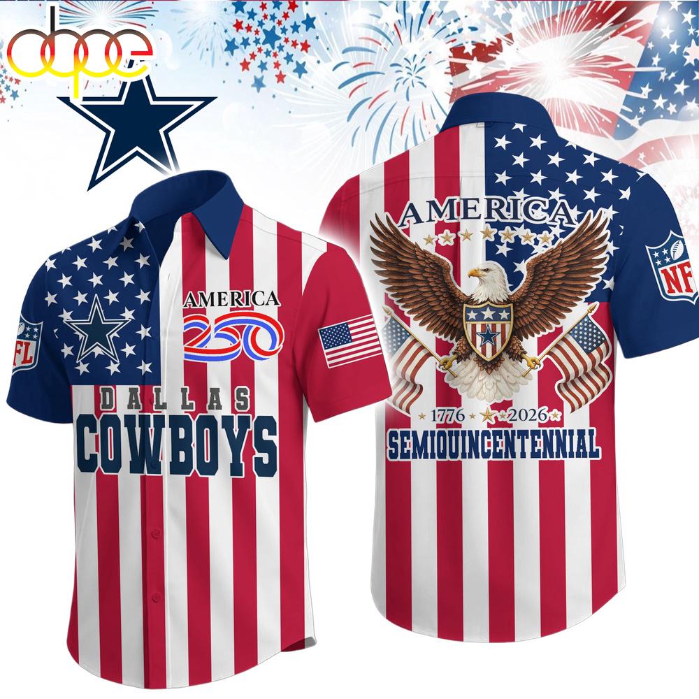 Dallas Cowboys NFL Liberty Eagle Patriotic Hawaiian Shirt Dallas Cowboys NFL Liberty Eagle Patriotic Hawaiian Shirt
