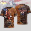 Edmonton Oilers NHL Made In America 250 Years of America 3D Shirt