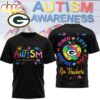 Green Bay Packers NFL Autism Awareness Teacher 3D Shirt Green Bay Packers NFL Autism Awareness Teacher 3D Shirt