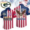 Green Bay Packers NFL Liberty Eagle Patriotic Hawaiian Shirt