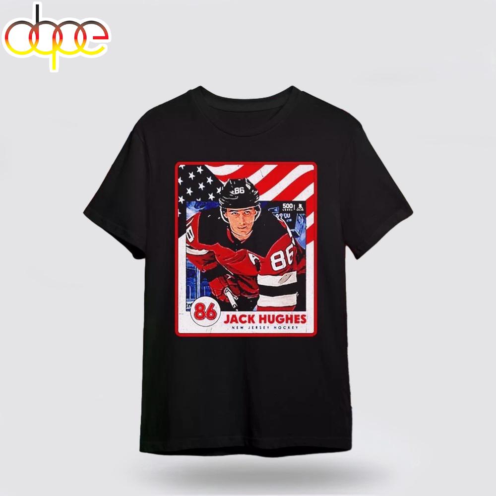 Jack Hughes New Jersey USA Card Unisex T-Shirt