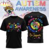 Jacksonville Jaguars NFL Autism Awareness Teacher 3D Shirt
