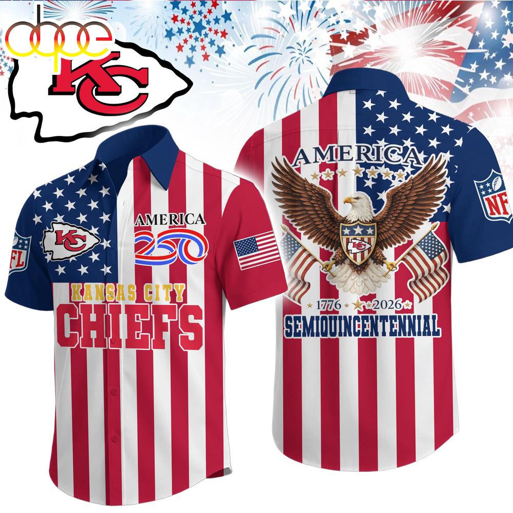 Kansas City Chiefs NFL Liberty Eagle Patriotic Hawaiian Shirt Kansas City Chiefs NFL Liberty Eagle Patriotic Hawaiian Shirt