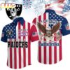 Las Vegas Raiders NFL Liberty Eagle Patriotic Hawaiian Shirt