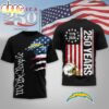 Los Angeles Chargers NFL We The People USA 250th Anniversary 3D Shirt For Fans Los Angeles Chargers NFL We The People USA 250th Anniversary 3D Shirt For Fans