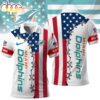 Miami Dolphins NFL Freedom American Polo Shirt For Fans Miami Dolphins NFL Freedom American Polo Shirt For Fans
