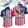 Miami Dolphins NFL Liberty Eagle Patriotic Hawaiian Shirt
