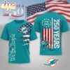Miami Dolphins NFL We The People USA 250th Anniversary 3D Shirt For Fans