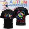 New England Patriots NFL Autism Awareness Teacher 3D Shirt New England Patriots NFL Autism Awareness Teacher 3D Shirt