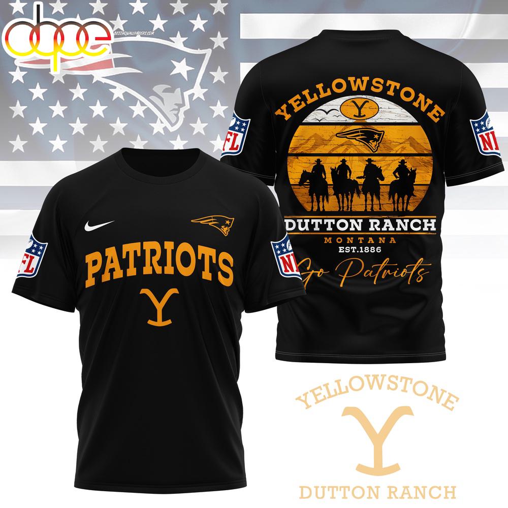 New England Patriots NFL Yellowstone 3D Shirt For Fans
