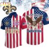 New Orleans Saints NFL Liberty Eagle Patriotic Hawaiian Shirt