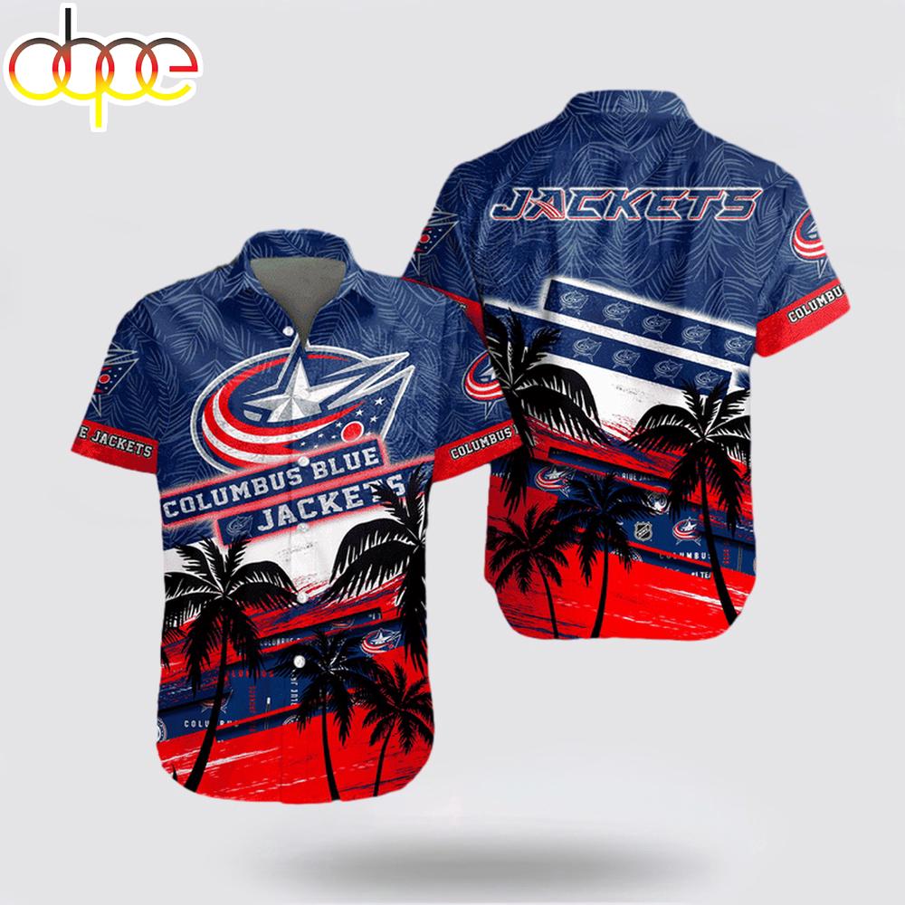 NHL Columbus Blue Jackets Hawaiian Shirt