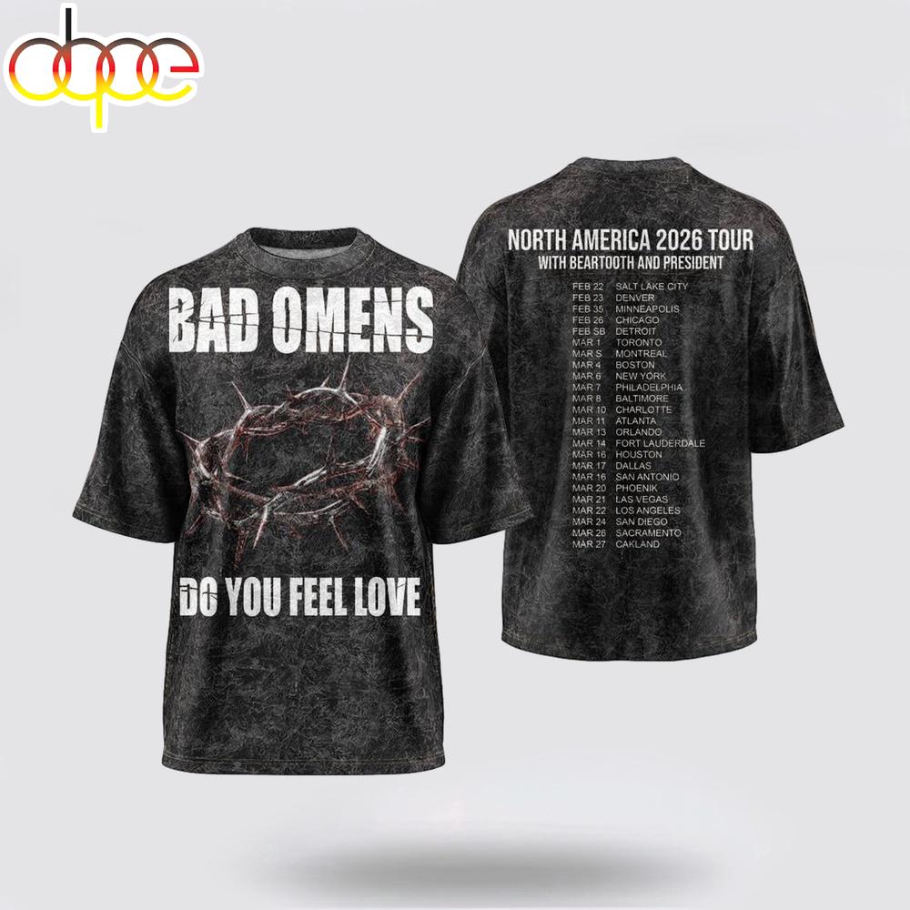 North America 2026 Tour with Beartooth 3D T-Shirt