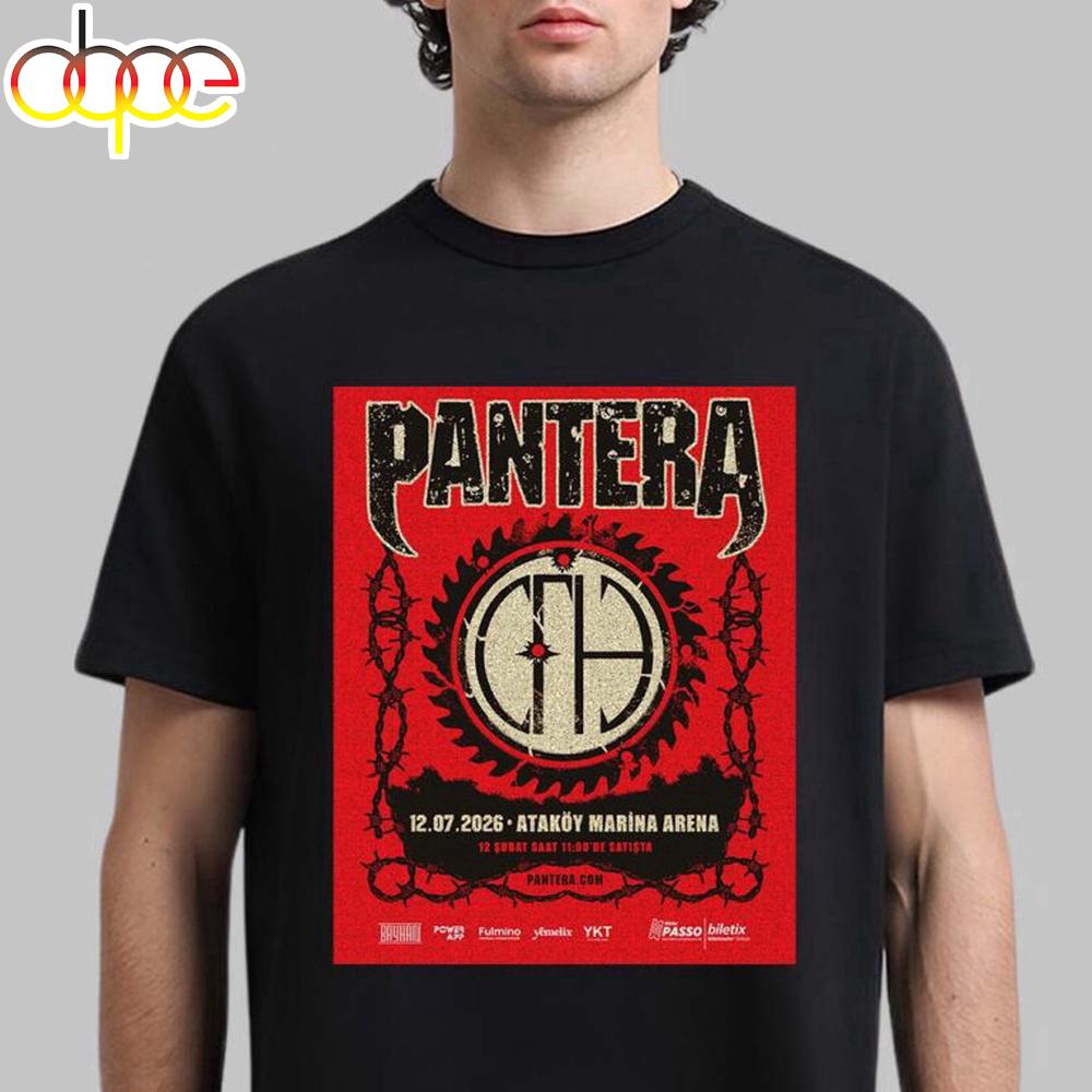Pantera Istanbul Turkey 2026 Unisex T-Shirt