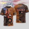 Philadelphia Flyers NHL Made In America 250 Years of America 3D Shirt