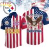 Pittsburgh Steelers NFL Liberty Eagle Patriotic Hawaiian Shirt Pittsburgh Steelers NFL Liberty Eagle Patriotic Hawaiian Shirt