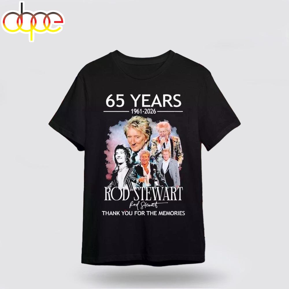 Rod Stewart 65 Years 1961-2026 Signature Thank You For The Memories Shirt