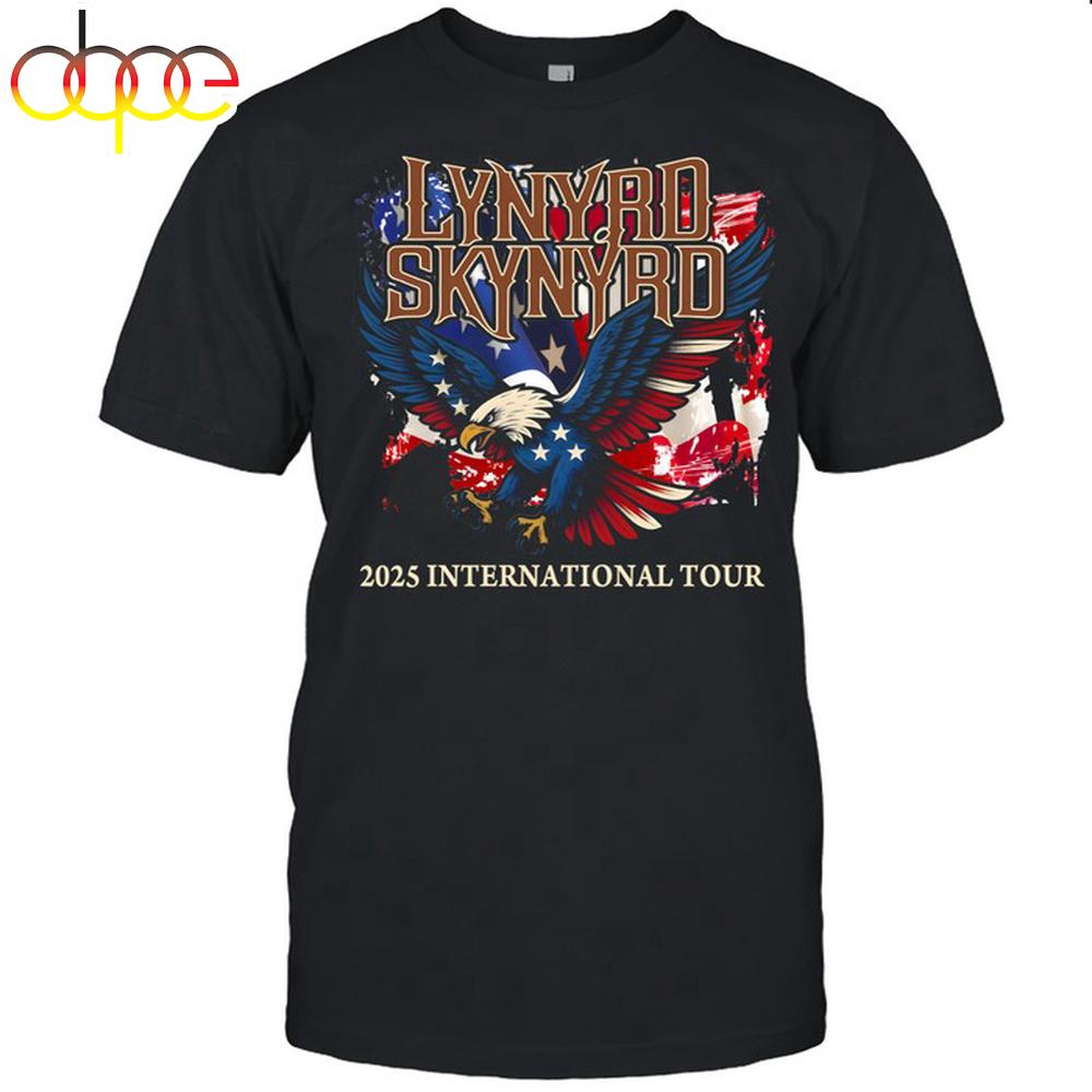 Round neck T-Shirt Unisex - Lynyrd Skynyrd 2025 International Tour BK Unisex T-Shirt For Fans