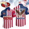 San Francisco 49ers NFL Liberty Eagle Patriotic Hawaiian Shirt San Francisco 49ers NFL Liberty Eagle Patriotic Hawaiian Shirt