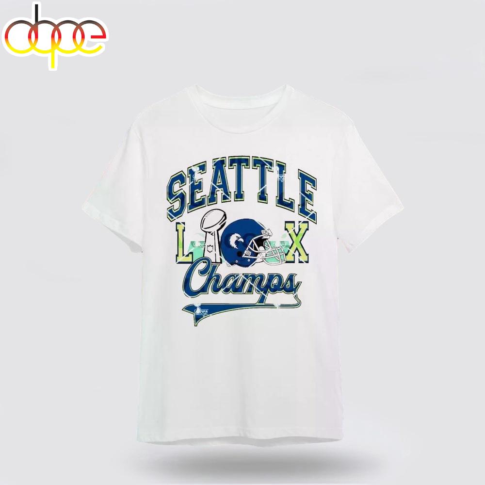 Seattle Seahawks Super Bowl LX Champs Helmet Unisex T-Shirt For Fan
