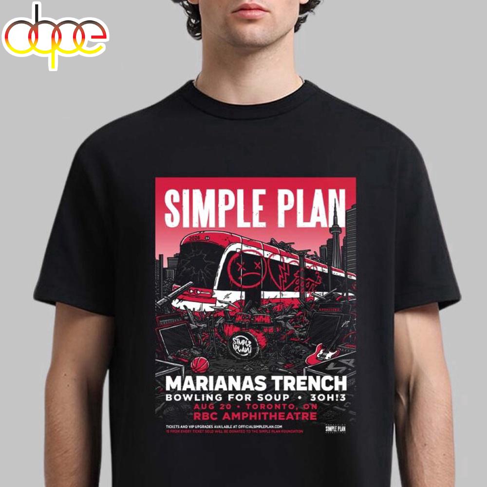 Simple Plan Toronto Ontario 2026 Event Poster Unisex T-Shirt