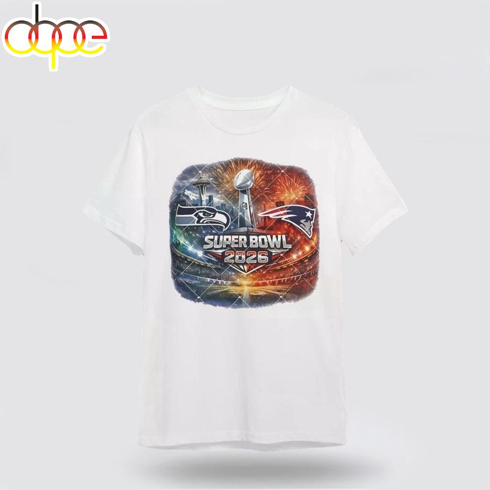 Super Bowl 2026 Seahawks Vs Patriots Sport Logo Unisex T-Shirt For Fan