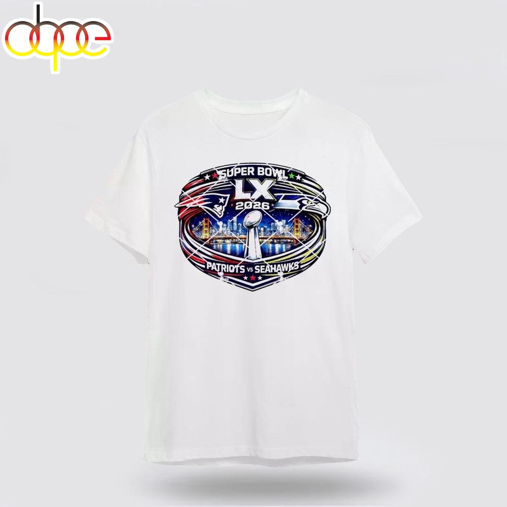 Super Bowl LX 2026 Patriots vs Seahawks Unisex T-Shirt For Fan