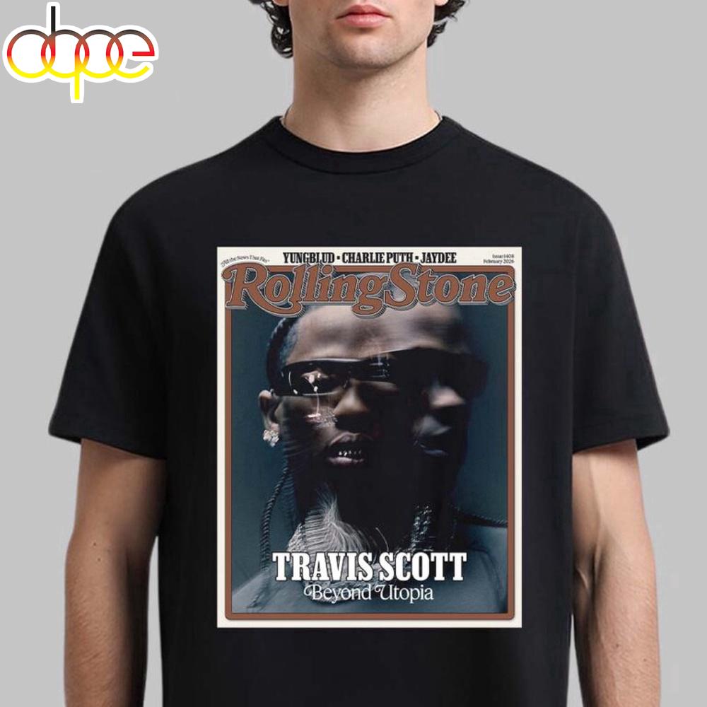 Travis Scott Graces The Cover Of Rolling Stone Unisex T-Shirt