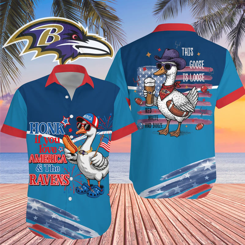 Baltimore Ravens NFL Goose Hawaiian Shirt