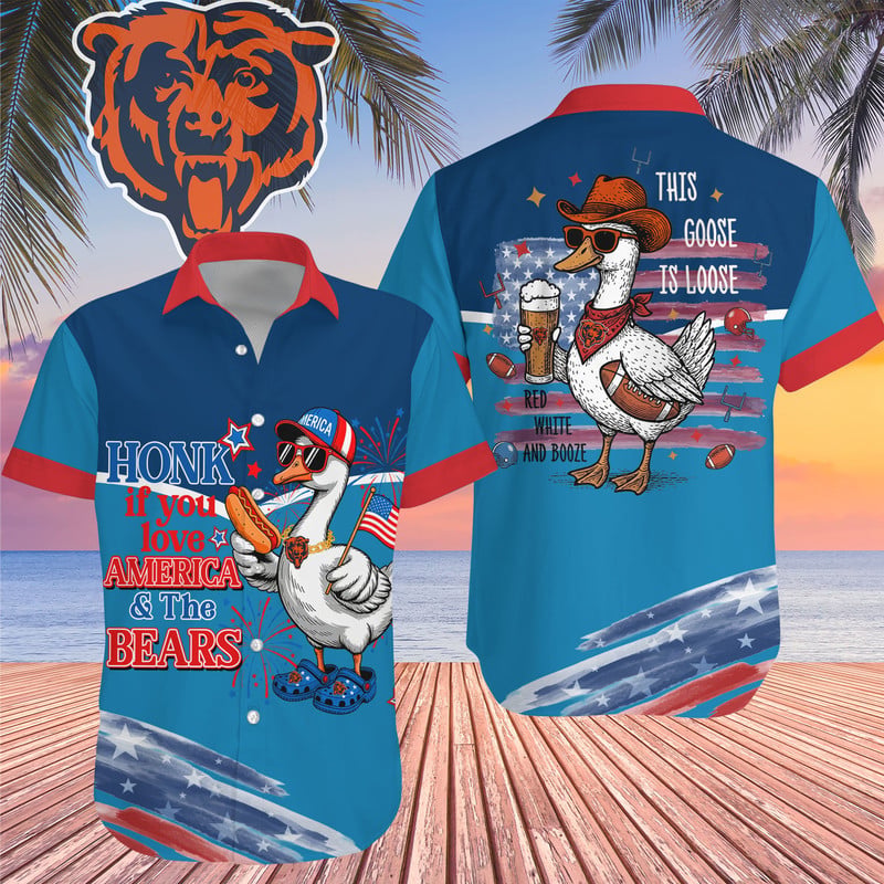 Chicago Bears NFL Goose Hawaiian Shirt