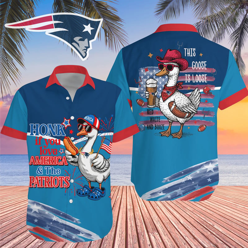 New England Patriots NFL Goose Hawaiian Shirt
