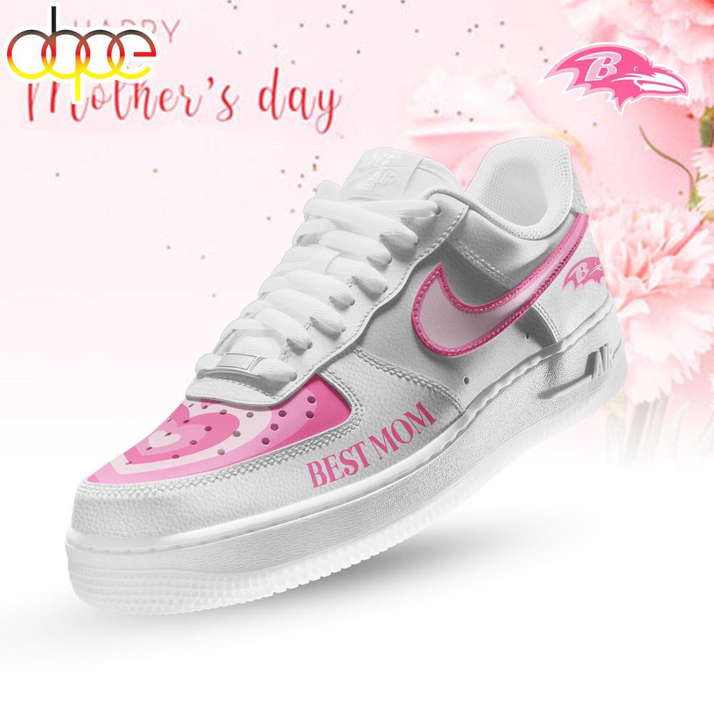Baltimore Ravens NFL Mother Day Air Force 1 Shoes