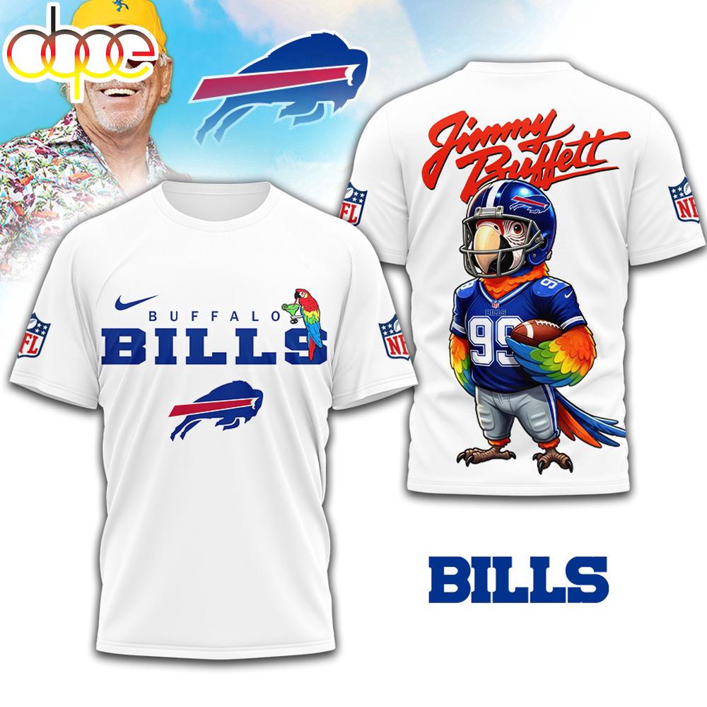 Buffalo Bills NFL Jimmy Buffett 3D T-Shirt