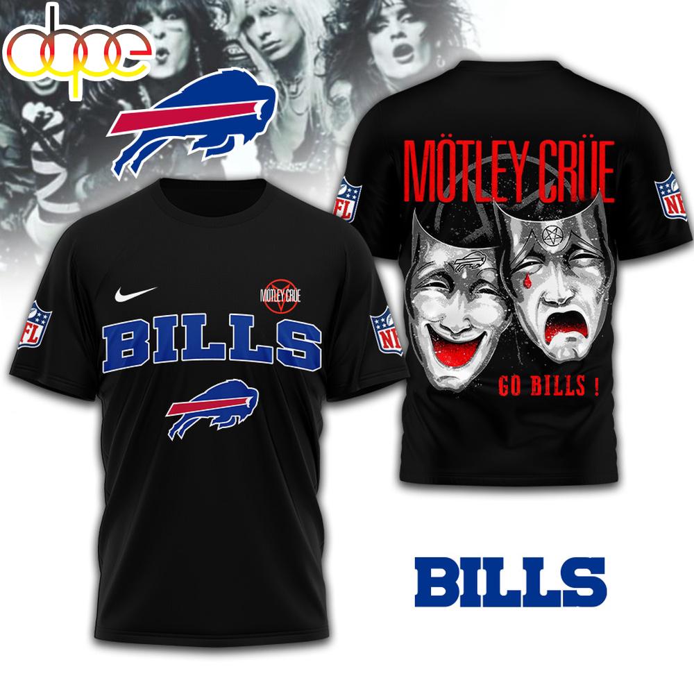 Buffalo Bills NFL Motley Crue 3D T-Shirt