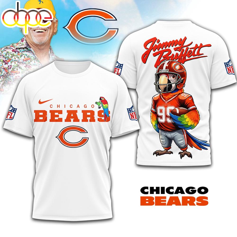 Chicago Bears NFL Jimmy Buffett 3D T-Shirt
