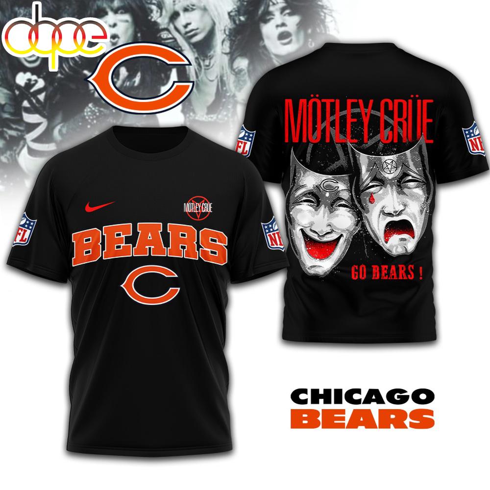 Chicago Bears NFL Motley Crue 3D T-Shirt