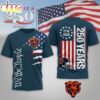 Chicago Bears NFL We The People USA 250th Anniversary 3D T-Shirt