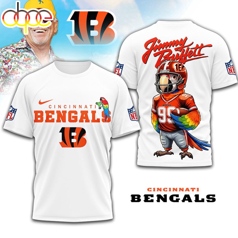 Cincinnati Bengals NFL Jimmy Buffett 3D T-Shirt