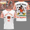 Cincinnati Bengals NFL Mickey Football 3D T-Shirt For Fans